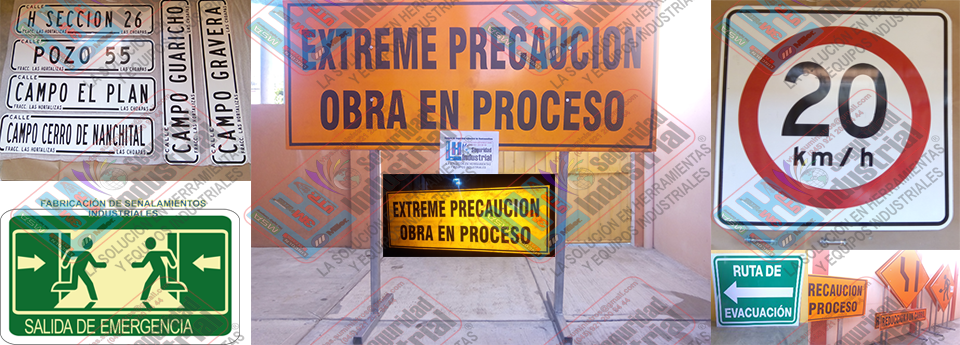 Fabricación de  señalamientos 